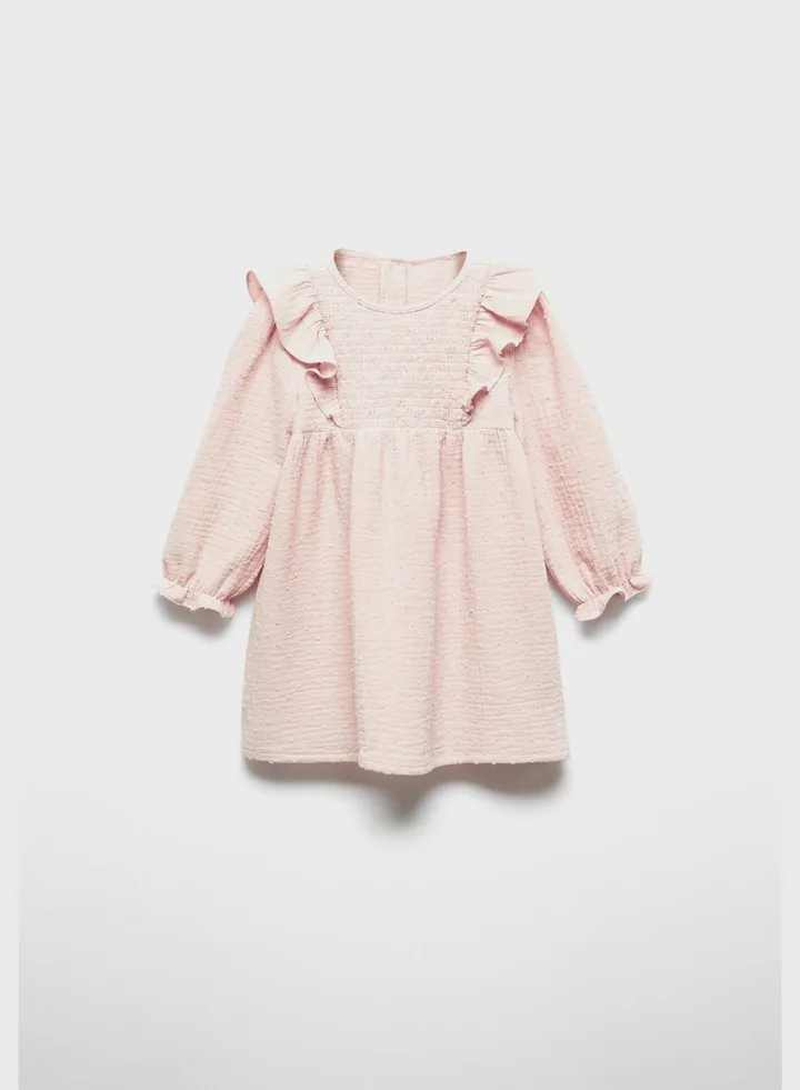 Kids Ruffle Plumeti Midi Dress