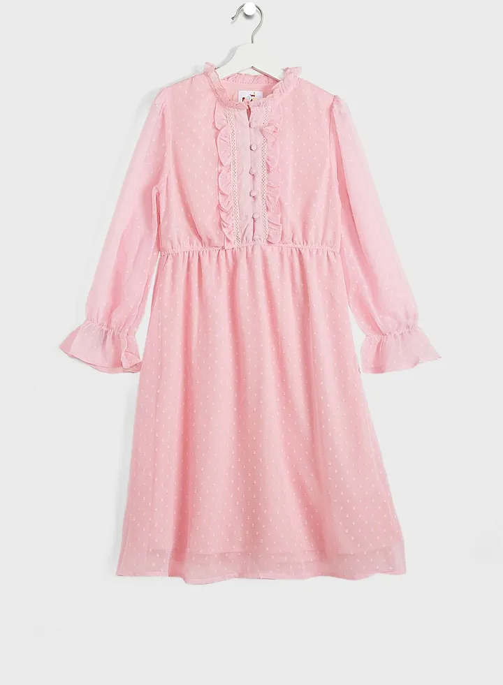 Ruffle Midi Dress