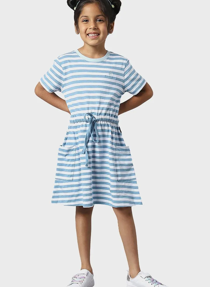 Youth Stripe Midi Dress