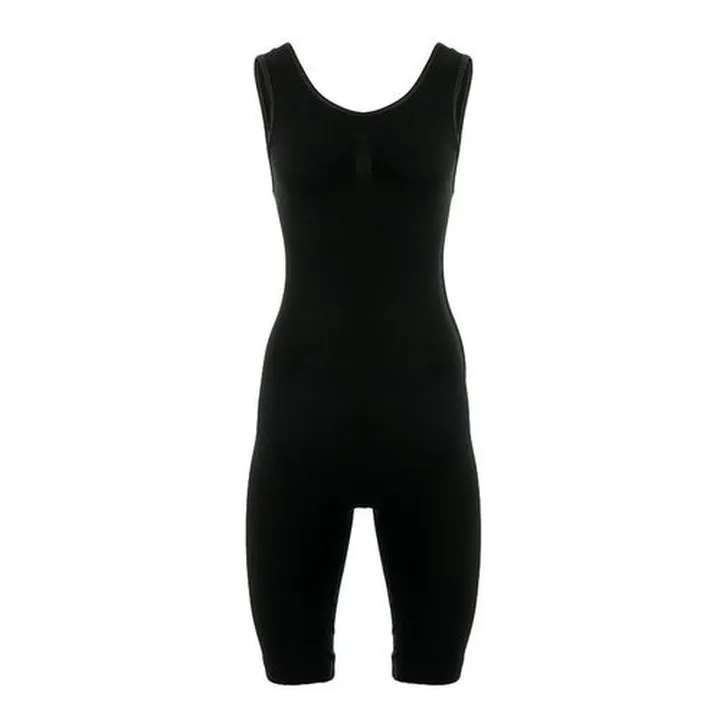 Lycra Sleeveless Full Body Corset Black