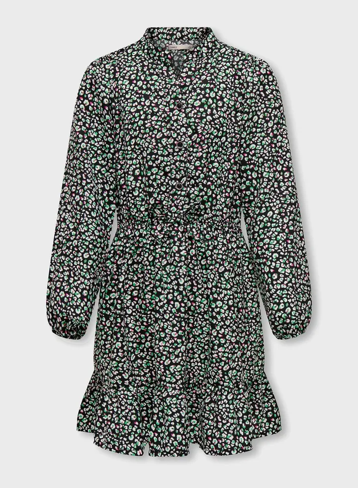 Kids Floral Print Midi Dress