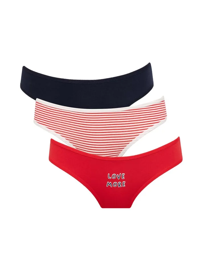 Woman Brazillian Underwear Package Slip - 3 Pack