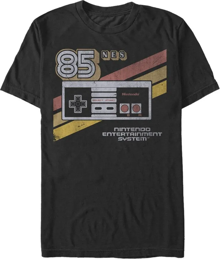 Men's Nintendo NES 85 Controller T-Shirt - Black - 3X Large