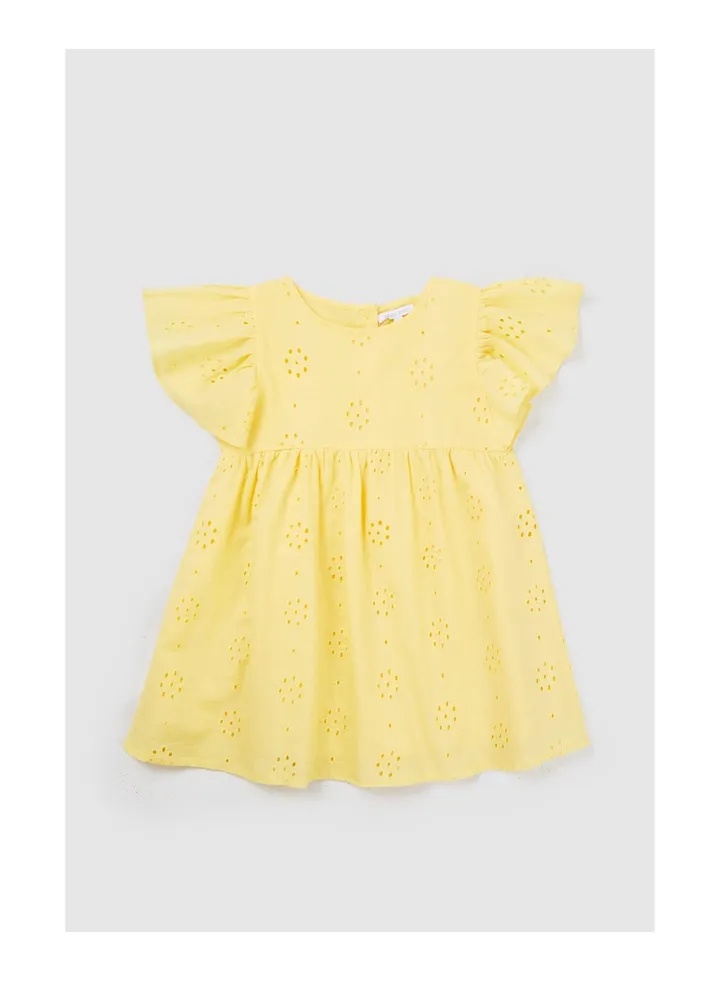 Toddler Girls Broderie Empire Line Dress