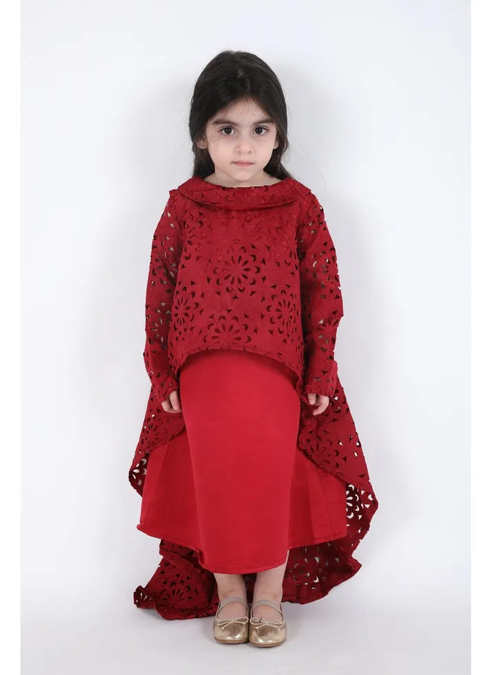 An Elegant and Beautiful Baby Girls' Dress ,Red