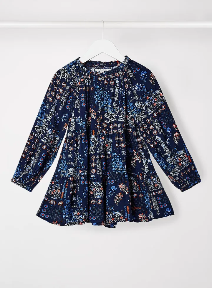 Kids/Teen Nurianne Printed Dress Blue