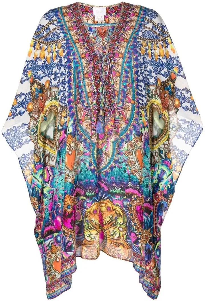 Lucky Charms lace-up kaftan dress