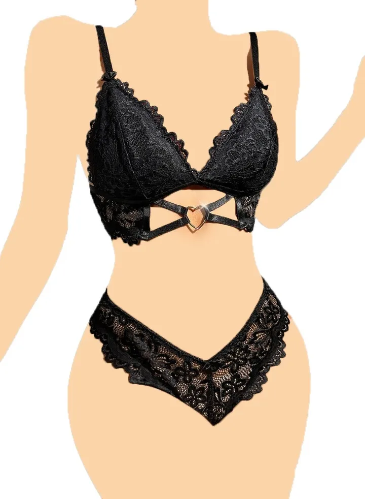 Lingerie Babydoll Playsuit 1032 Black