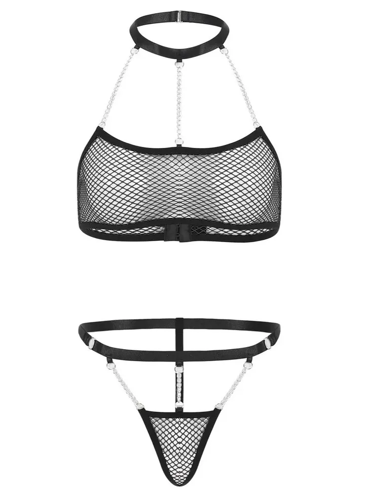 Lingerie Babydoll Playsuit 086 Black