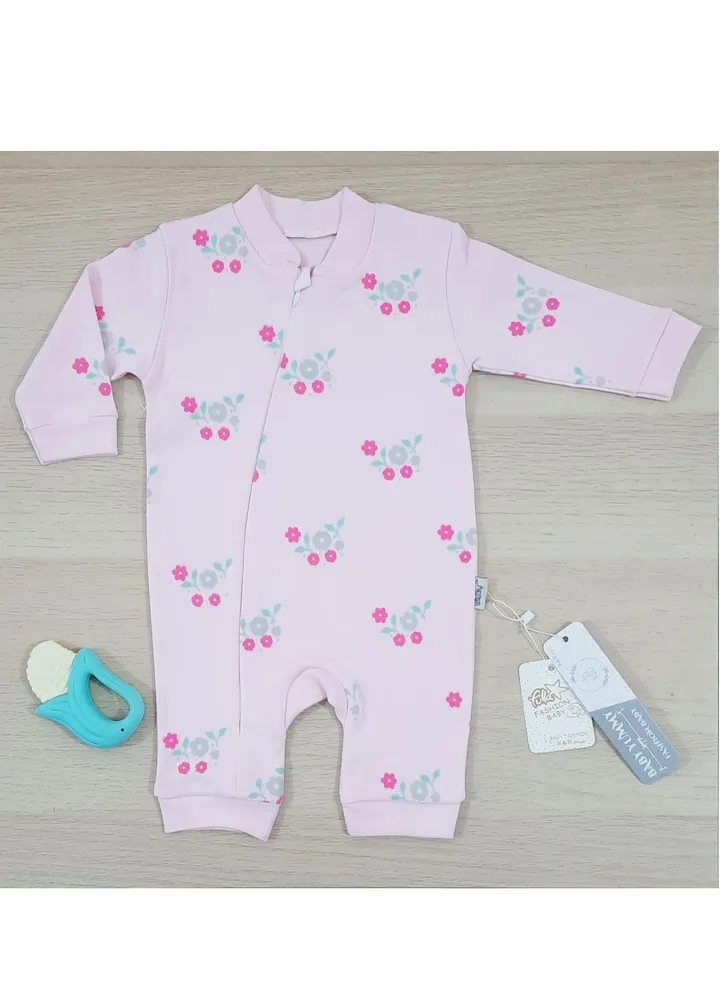 Summer Newborn flowers Jumpsuit (Box) (PINK)