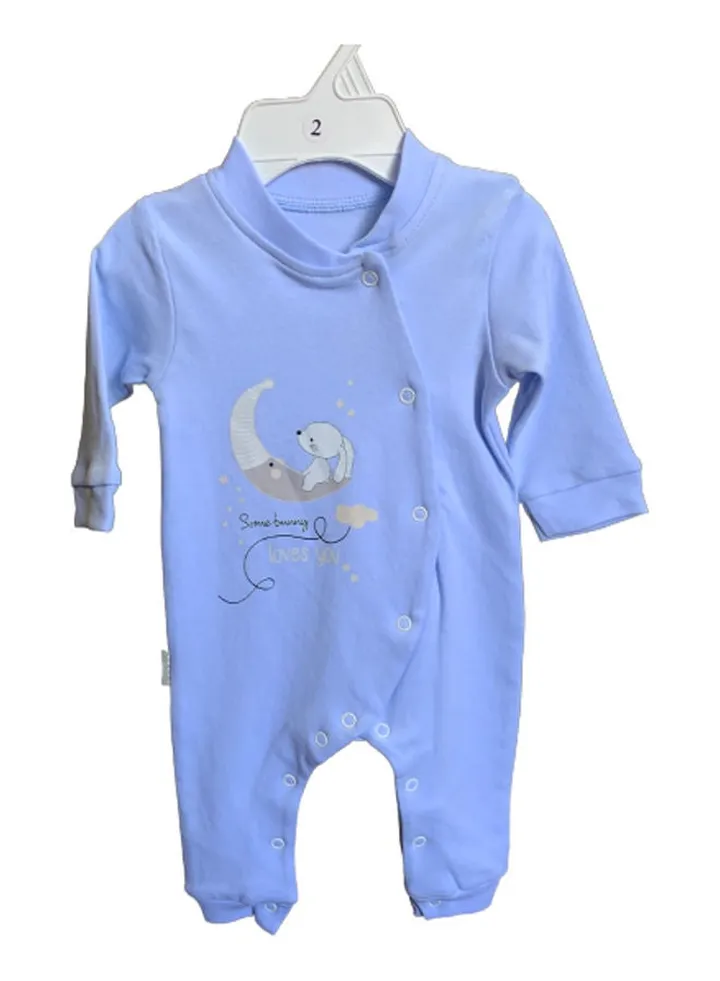 Bodysuit Long sleevele Baby Blue - Size 2