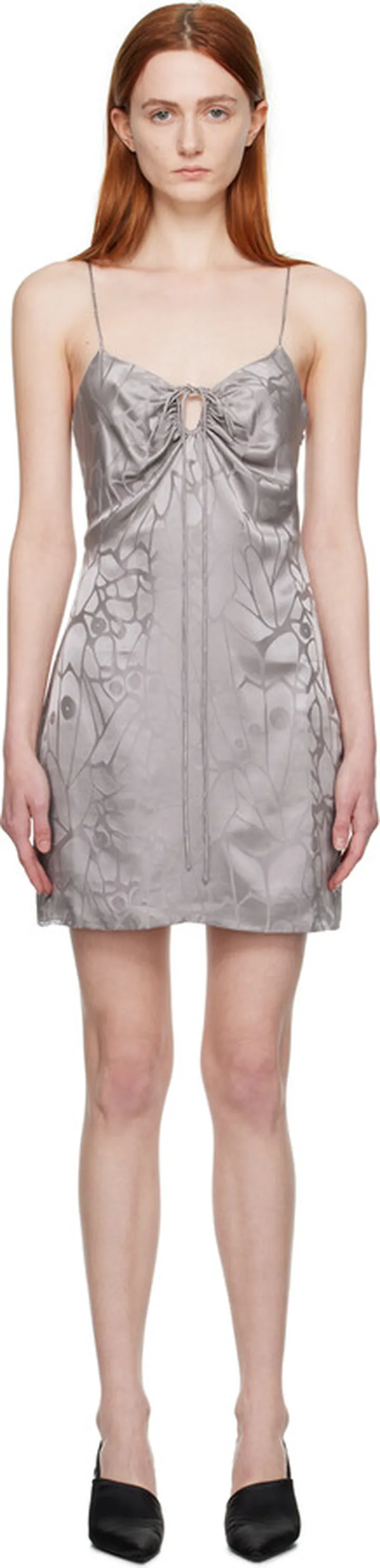 ANINE BING Purple Papillon Minidress