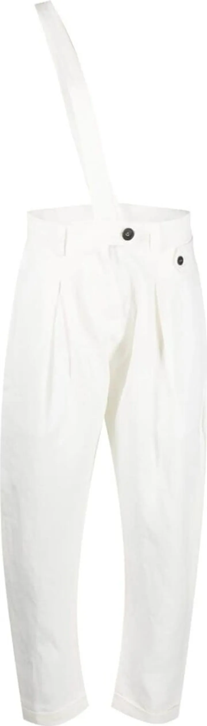 High-Waisted Linen Trousers