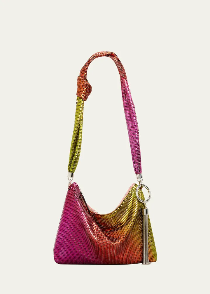 Callie Studded Ombre Shoulder Bag