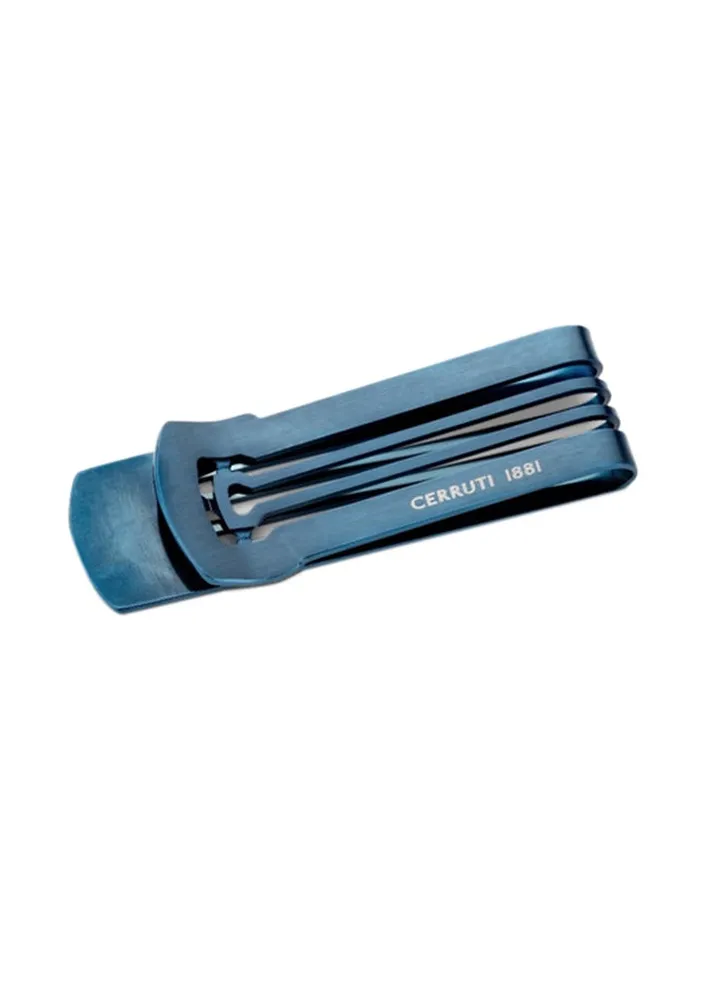 Metallic Money Clip Blue