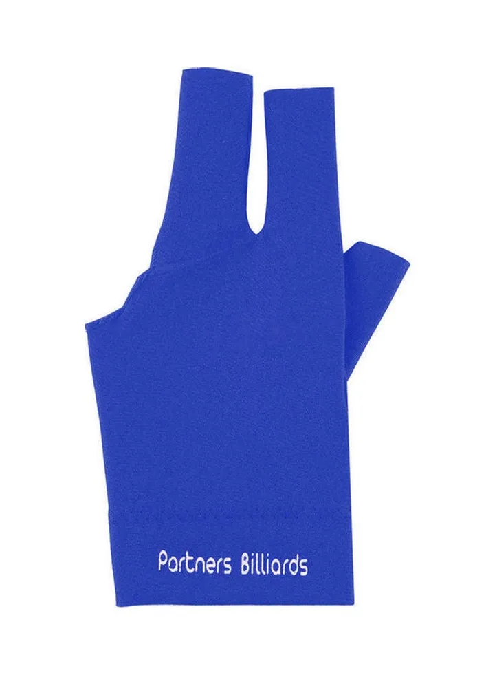 1Pc Spandex Snooker Billiard Cue Gloves Pool Left Hand Open Three Finger Glove Blue
