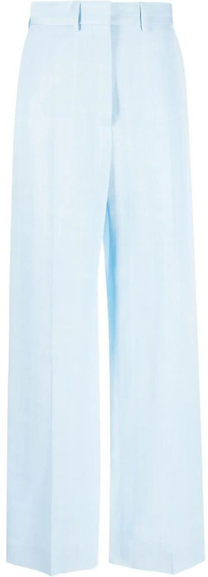 High-Waisted Wide-Leg Tailored Trousers