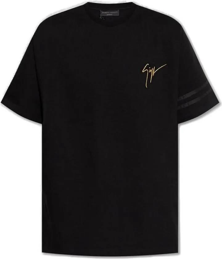 Giuseppe Zanotti Logo-Embroidered Crewneck T-Shirt