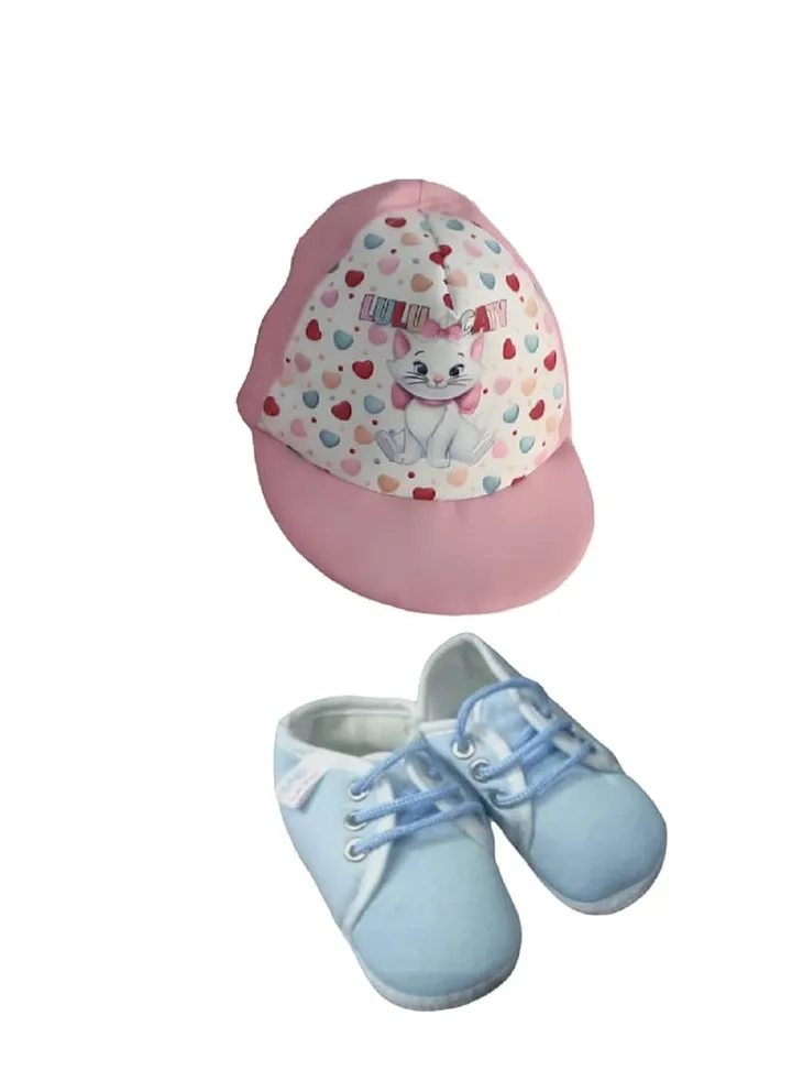 A set of shoes and hat for your little girl, sun hat, hat for little princesses