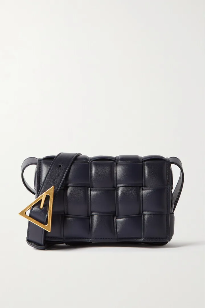 Bottega Veneta - Cassette Small Padded Intrecciato Leather Shoulder Bag - Blue