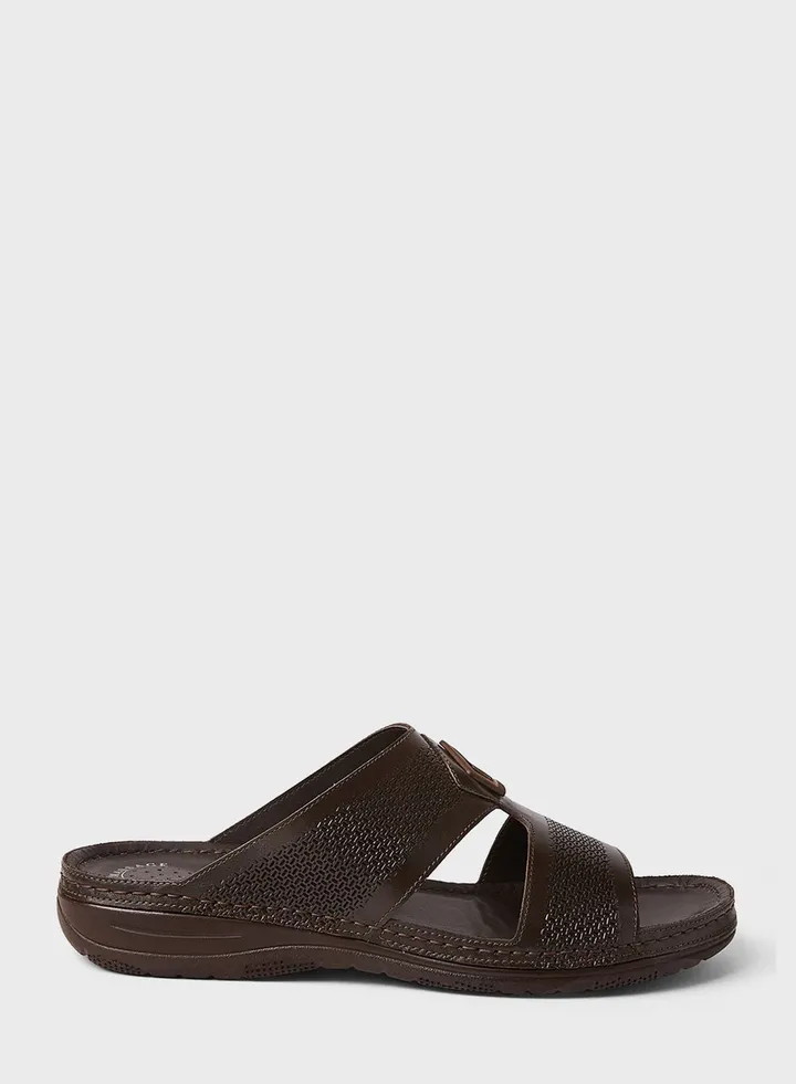 Leather Flat Sandals