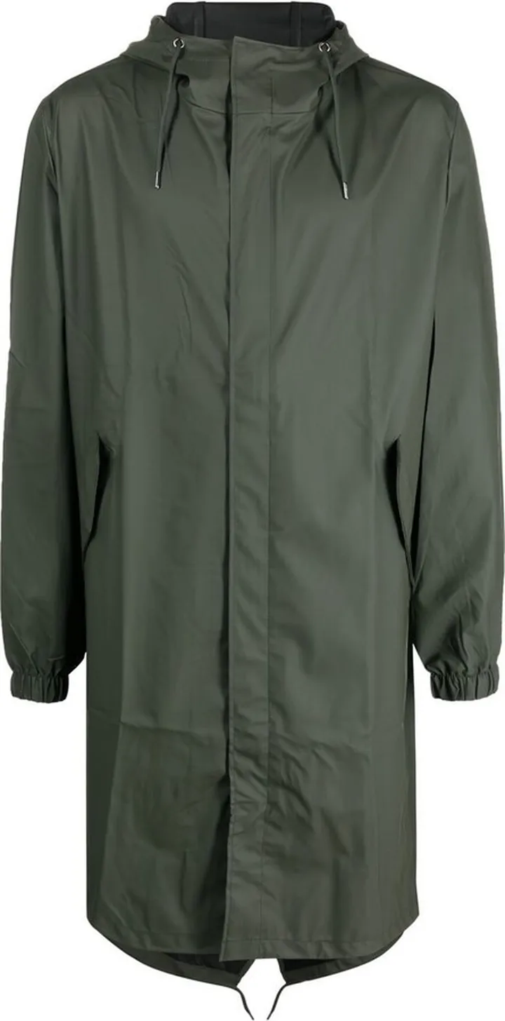 Drawstring Hooded Raincoat