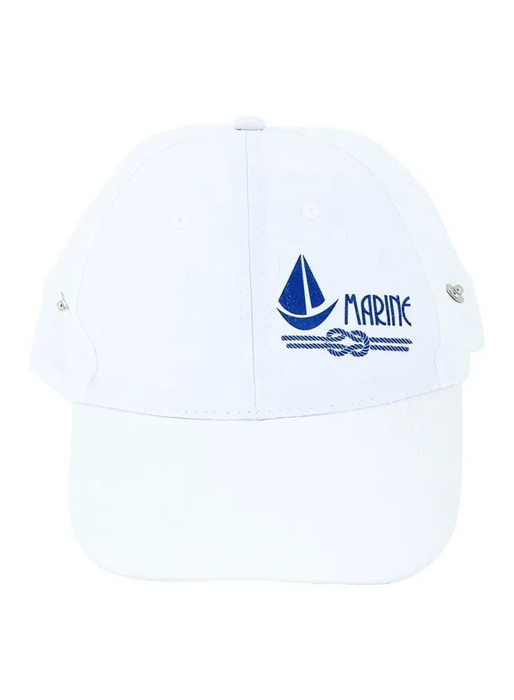 Anemoss Marine Sailboat Trucker Hat Unisex White