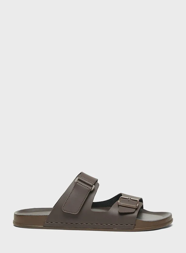 Double Buckle Sandals