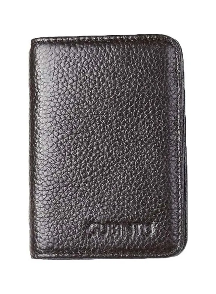Bi-Fold Leather Card Holder Coffee