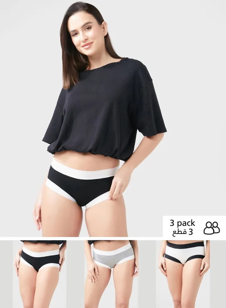 5 Pack Printed Hipster Brief