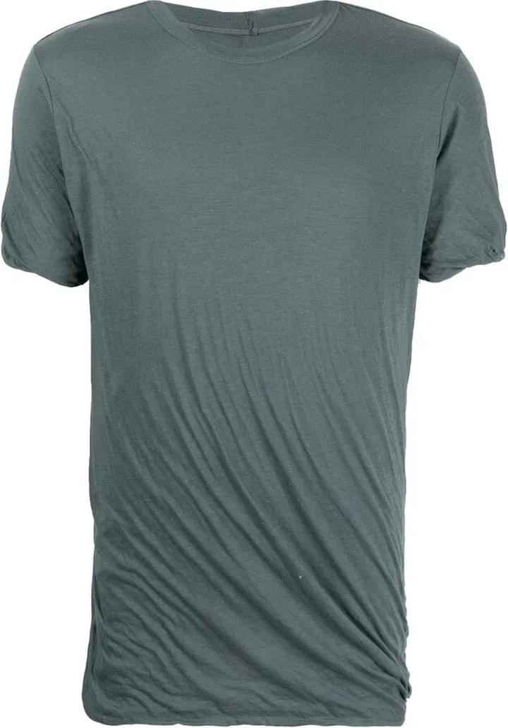 gathered-detail short-sleeved T-shirt
