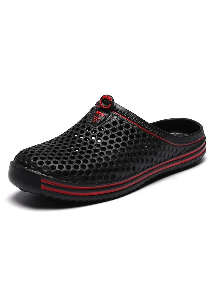 Men/Women Couple Shoes Hole Shoes Black