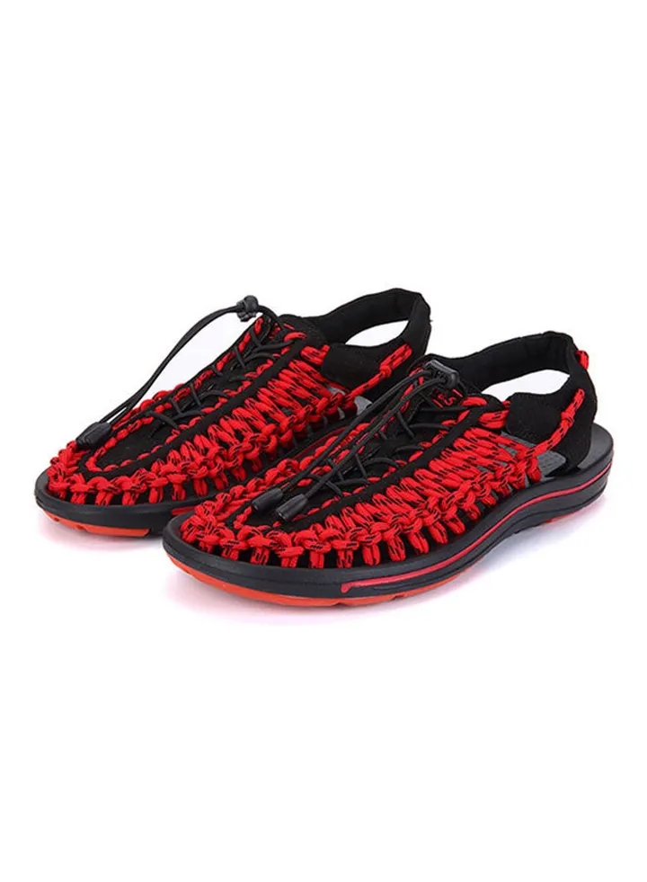 Rubber Sandal Red/Black
