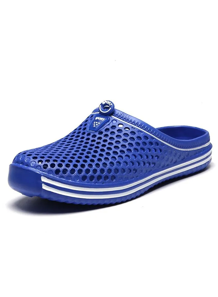 Men/Women Couple Shoes Hole Shoes Blue