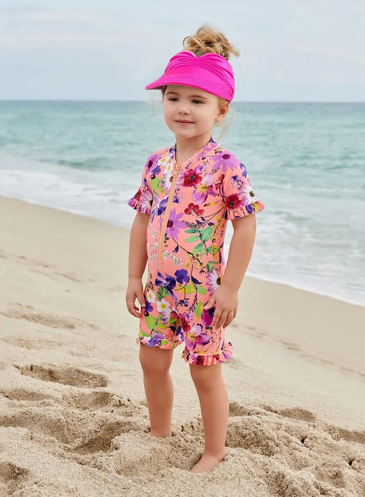 Sunshade Hats For Male And Female Babies Rose Red