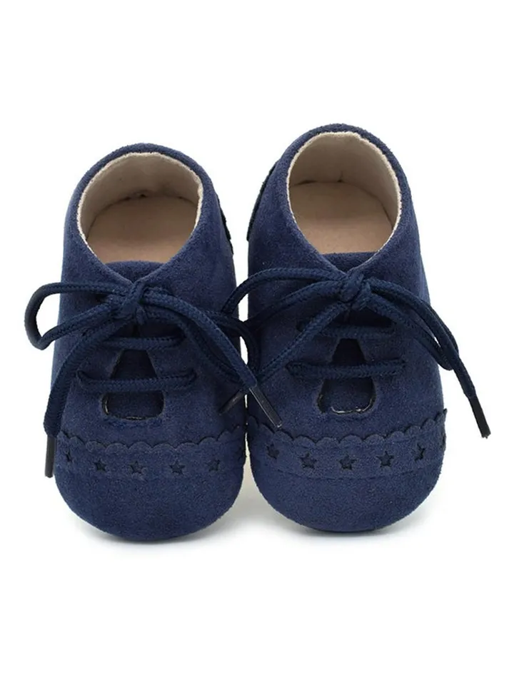 Toddler Prewalker Lace Up Shoe Dark Blue