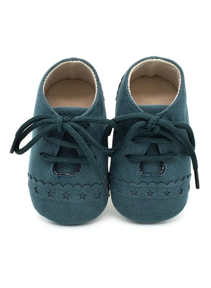 Toddler Prewalker Lace Up Shoe Dark Green