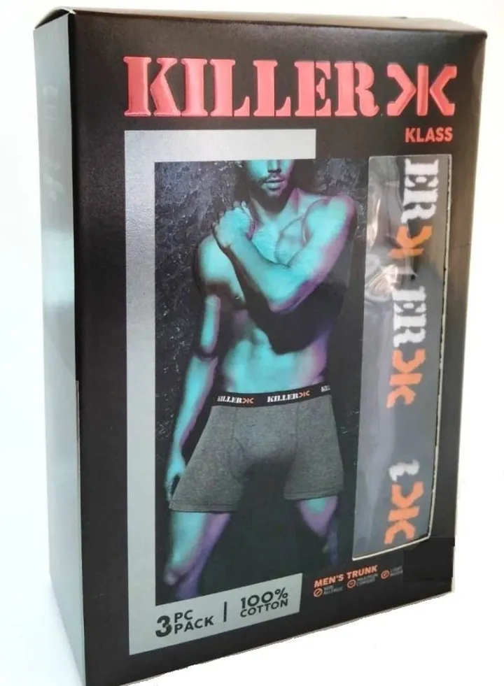 Mens Trunk 3pc Cotton Premium