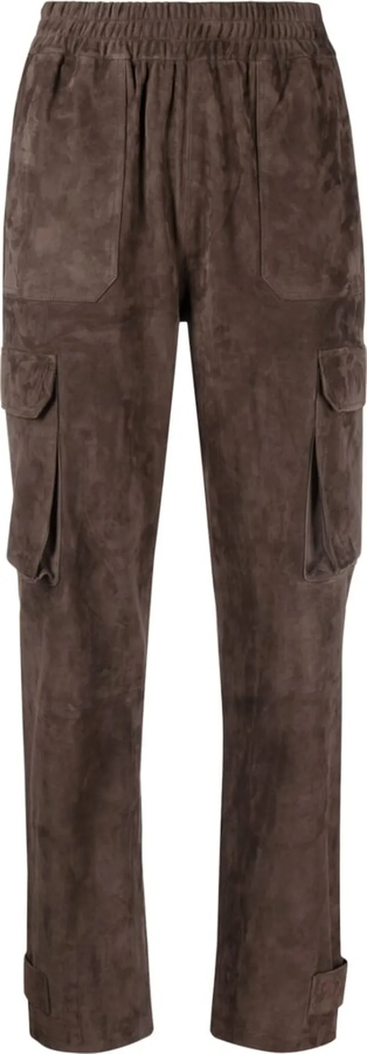 Straight-Leg Leather Pants
