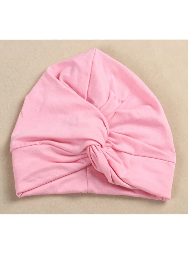 Cotton Children's Cross Headband Pink