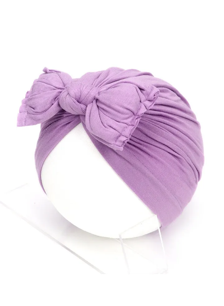 Baby Bow Hat Light Purple