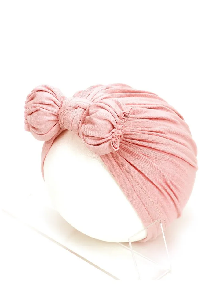 Baby Bow Hat Light Pink