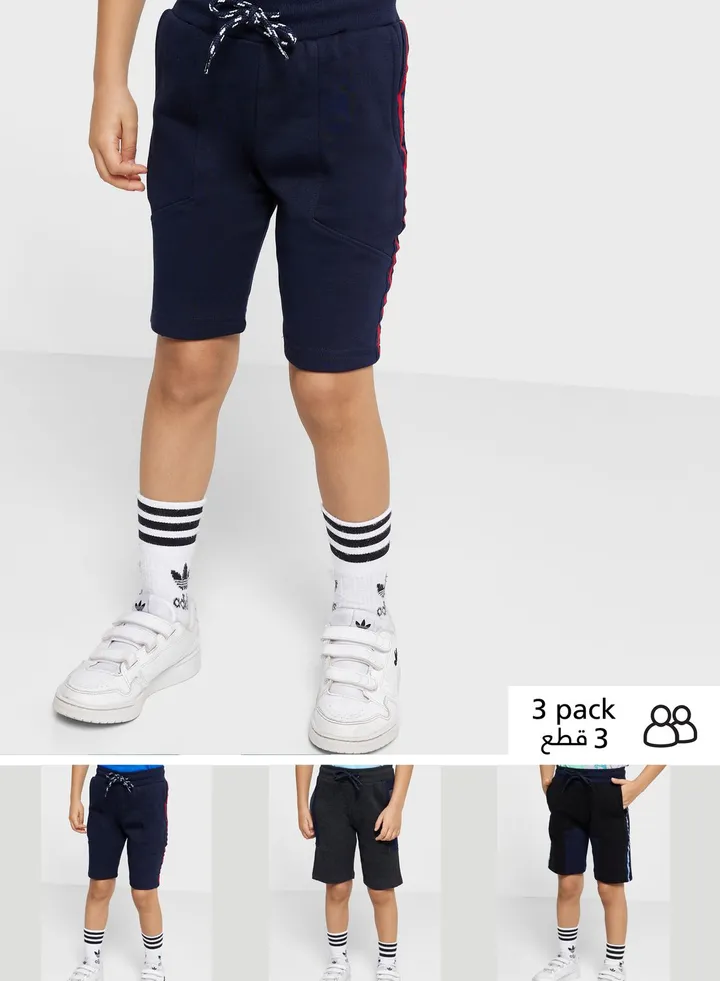 Boys 3 Pack Shorts