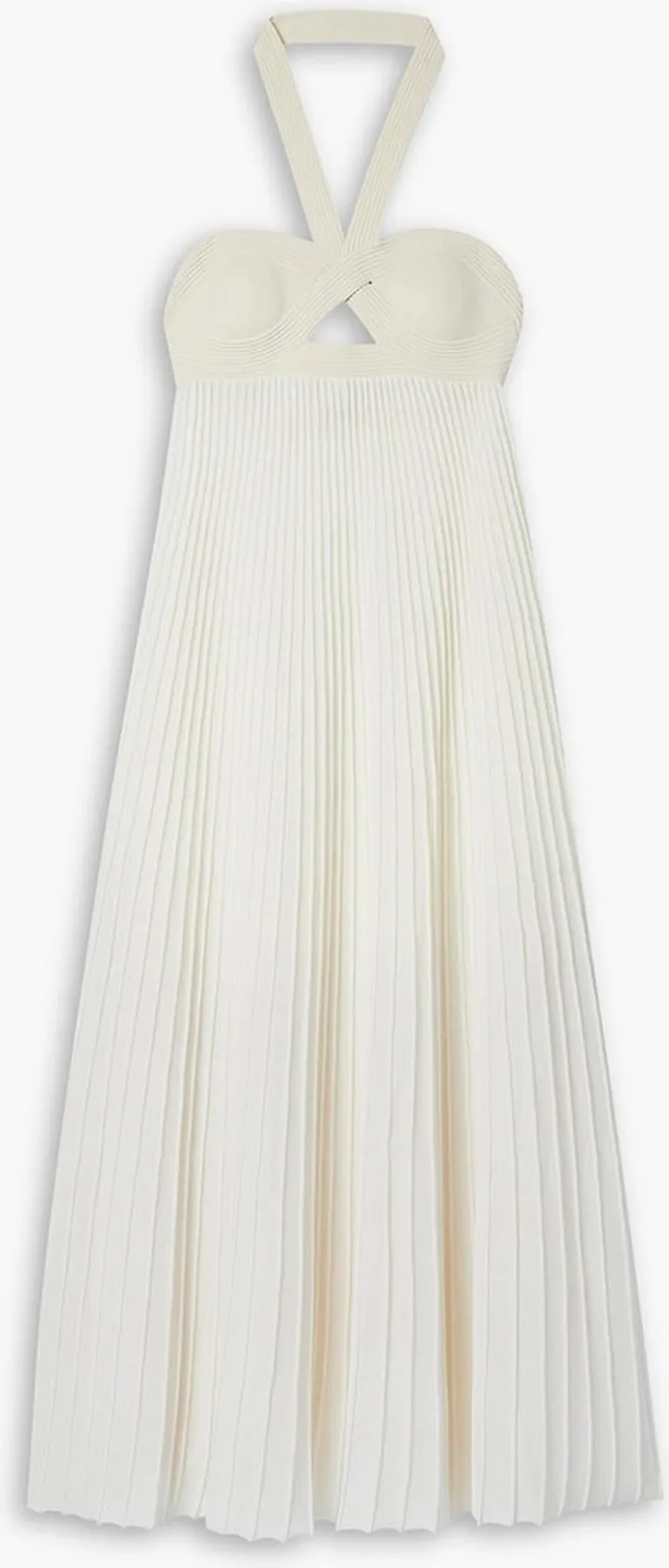 Annika cutout halterneck midi dress