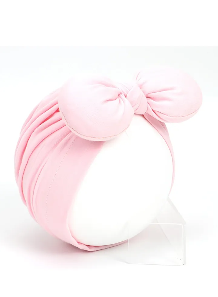 Childrens Bow Headband Hat Skin Pink