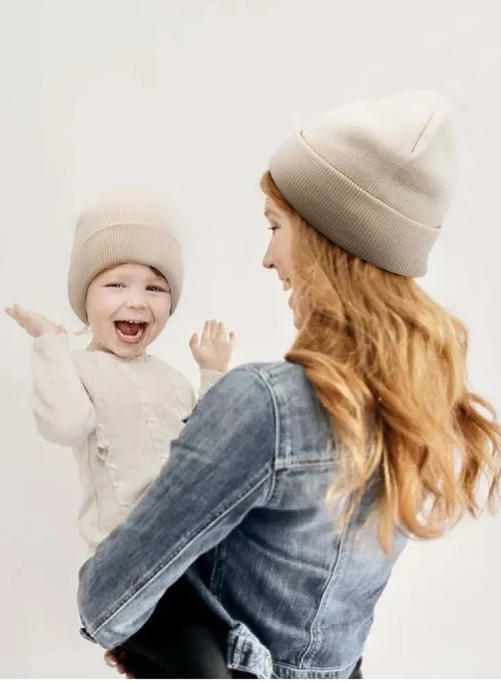 Autumn Winter Parent Child Knitted Hat