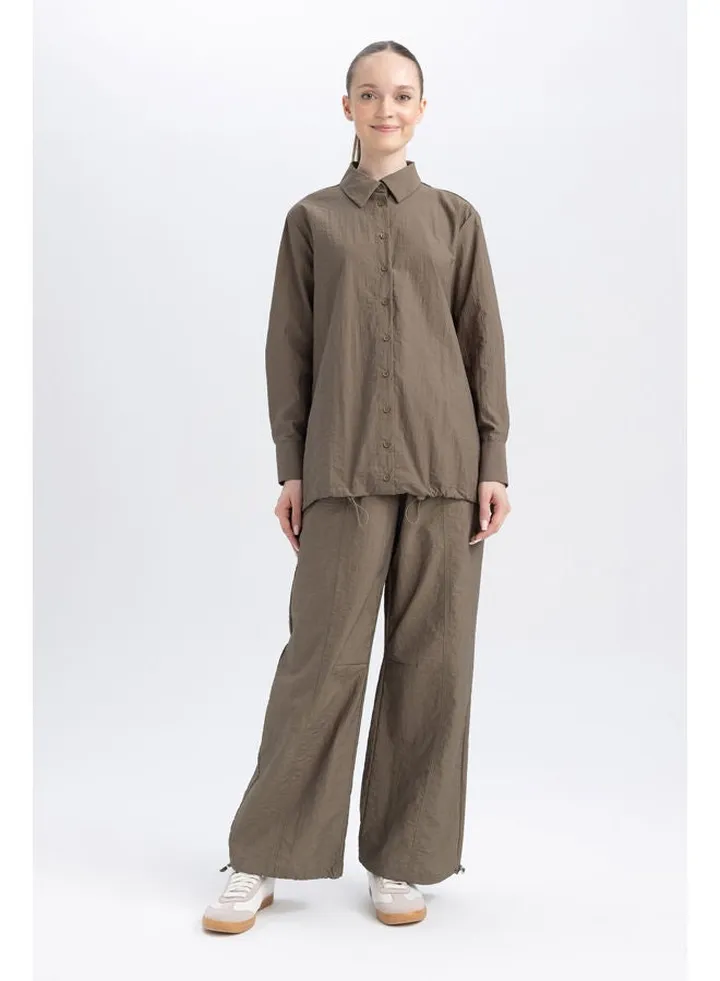 Woman Cargo Fit Woven Trousers