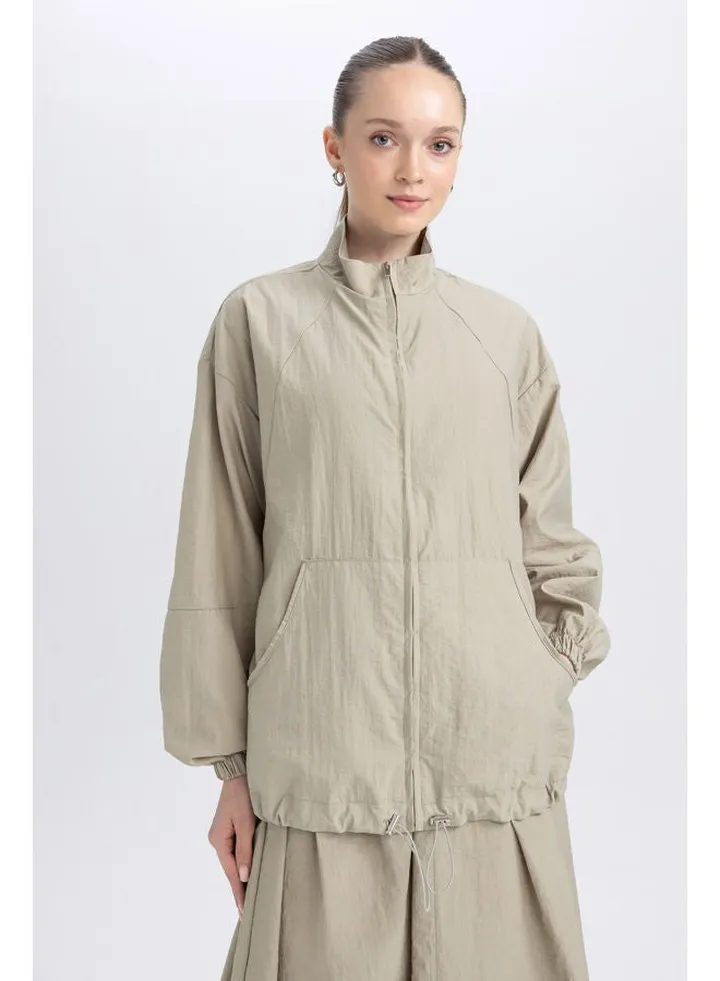 Woman Regular Fit Woven Long Sleeve Tunic