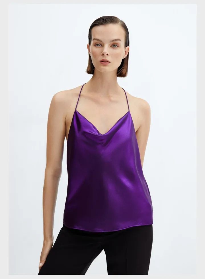 Strappy Satin Top