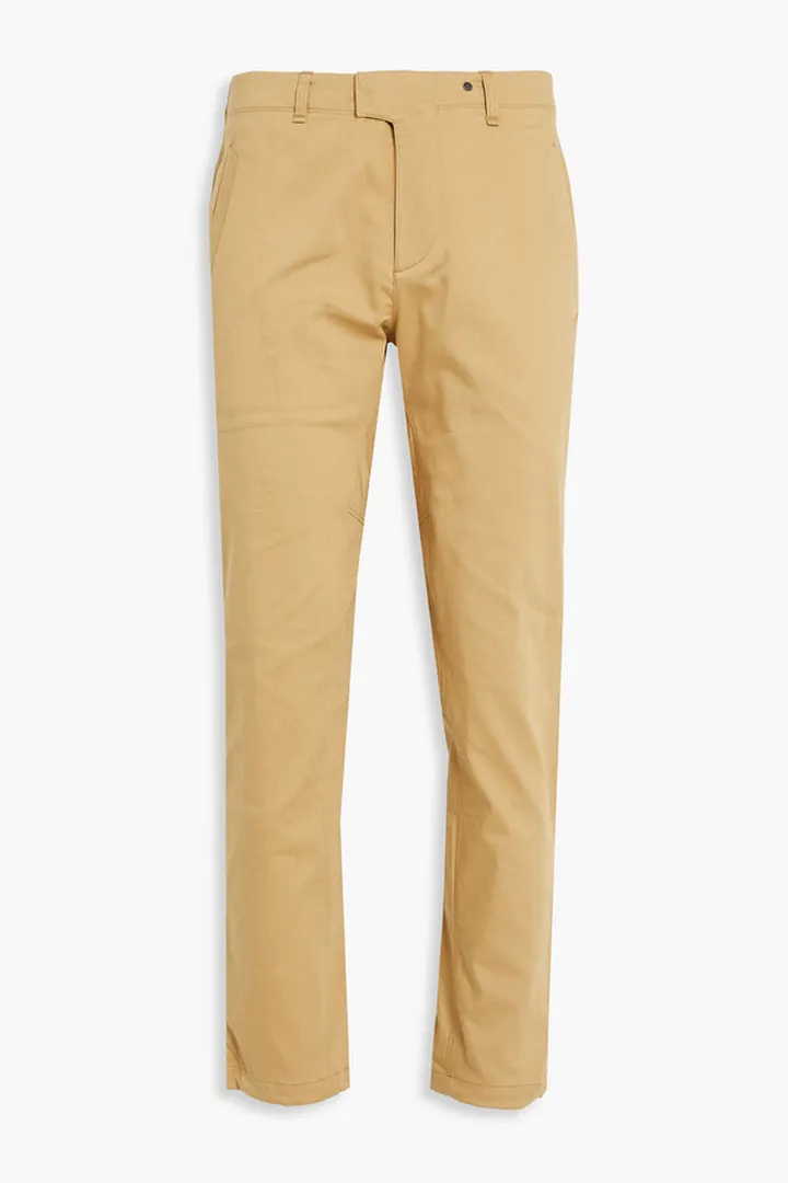 Otis tapered brushed cotton-blend twill pants